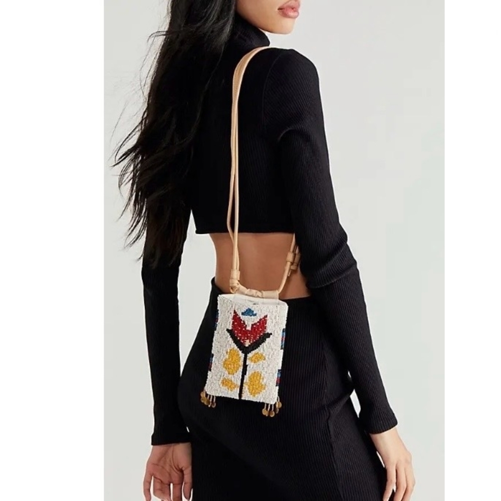 FREE PEOPLE | Bobbi Beaded Crossbody Bag